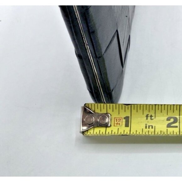 Brighton Black Leather Small Organizer Checkbook Bag Wallet Clutch 7.5 x 4.5” - Picture 10 of 16